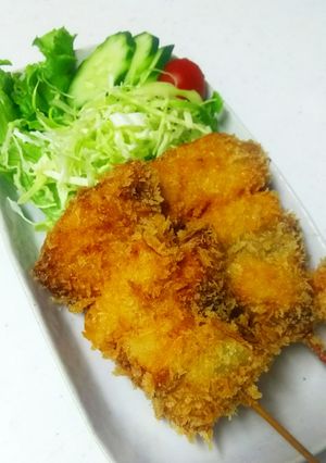 ブリと長ネギの串揚げ-レシピのメイン写真