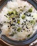 うすいえんどう豆で作る豆ご飯