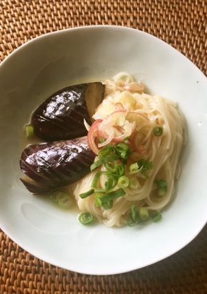 なす素麺 煎酒版-レシピのメイン写真