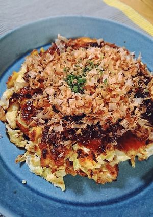 糖質制限&便秘解消♡おからお好み焼き-レシピのメイン写真