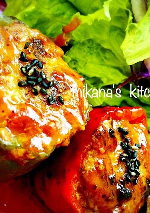 ふわふわ♡ピーマンの肉詰め♡お弁当にも♪-レシピのメイン写真