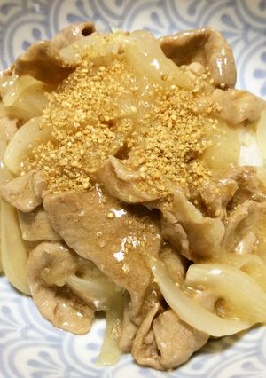 新玉ねぎと白だしで塩味の豚丼-レシピのメイン写真