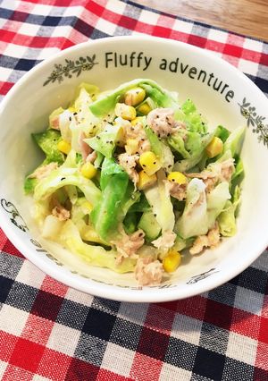 キャベツナコーンの胡麻マヨ和え☆-レシピのメイン写真