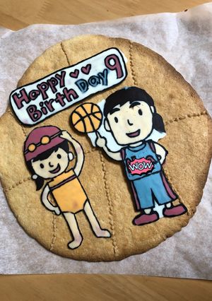 誕生日バスケットボールクッキー-レシピのメイン写真