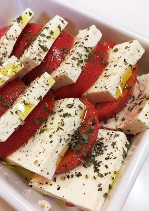 豆腐の塩麹漬けでカプレーゼ-レシピのメイン写真