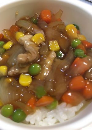 1歳半 離乳食 カツ丼風 卵なし 簡単-レシピのメイン写真