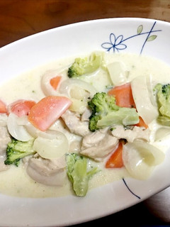 簡単 鶏肉と野菜クリーム煮。-レシピのメイン写真
