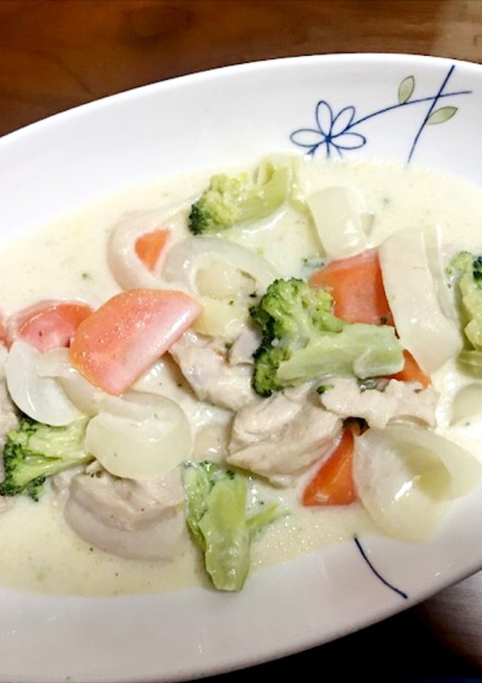 簡単 鶏肉と野菜クリーム煮。-レシピのメイン写真