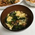 なめことわかめのとろたまスープ☆
