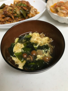 なめことわかめのとろたまスープ☆-レシピのメイン写真