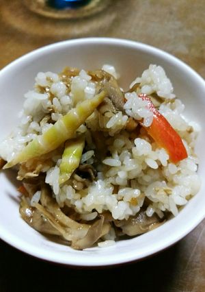 ＊根曲がり竹と舞茸　田舎の混ぜまんま＊-レシピのメイン写真