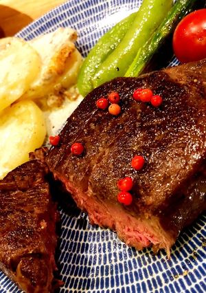 【ANOVA】低温調理で厚切りステーキ!-レシピのメイン写真