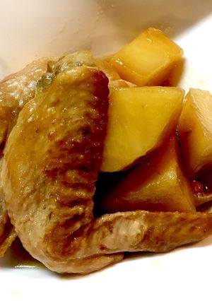 鳥手羽先とじゃがいものこっくり煮込み-レシピのメイン写真