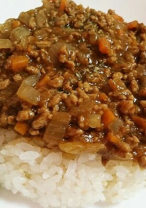 簡単！合い挽き肉のキーマカレー-レシピのメイン写真
