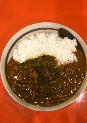 ☕ほうれん草と挽肉の喫茶店家カレー-レシピのメイン写真