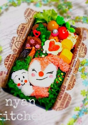 『大好き～♡ドキンちゃん』弁当♡キャラ弁-レシピのメイン写真