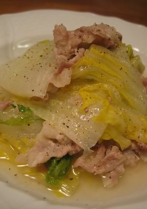 豚バラと白菜のシンプルな煮込み-レシピのメイン写真