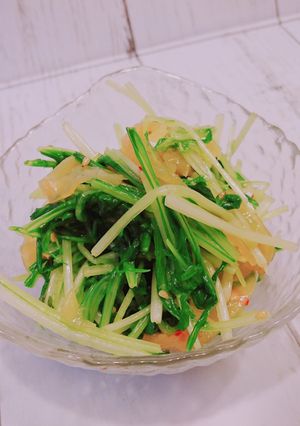 水菜の中華クラゲ和え-レシピのメイン写真