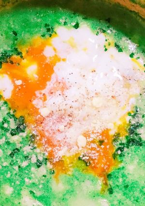 ほうれん草とパルメザンdeリゾット風お粥-レシピのメイン写真