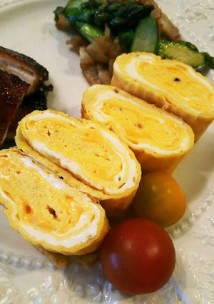 お弁当用 玉子焼き(チェダーチーズ)-レシピのメイン写真