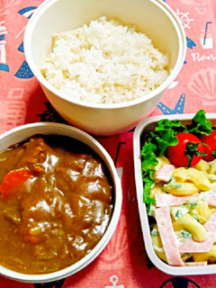 中学男子弁当(12)カレー-レシピのメイン写真