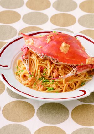 渡り蟹のトマトクリームパスタ-レシピのメイン写真
