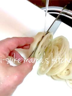 ストレスフリー☆れんこんカット方法。ஐஃ-レシピのメイン写真
