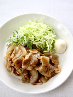 ガッツリにんにく♪【豚のトンテキ風炒め】-レシピのメイン写真