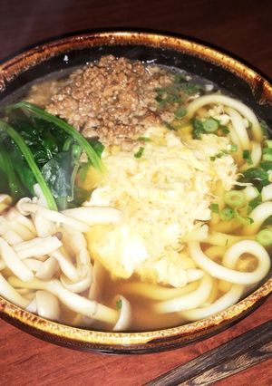 かんたん!かき卵肉うどん-レシピのメイン写真