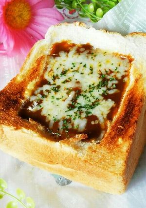 7cm チーズカレートースト❤-レシピのメイン写真
