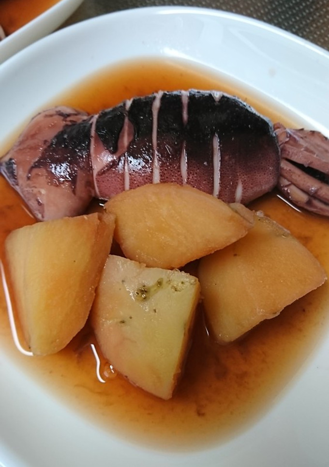 新じゃがとイカの煮物-レシピのメイン写真