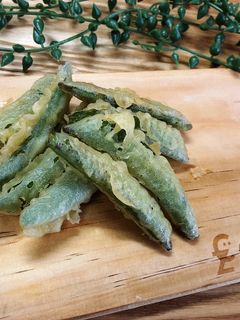 シャキッと甘いスナップえんどうの天ぷら-レシピのメイン写真