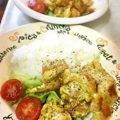 รูปของ 鶏肉のスパイスマヨネーズ＆ライス