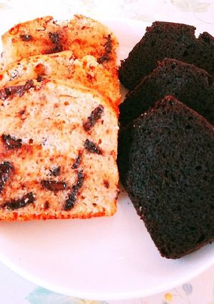 ココアパウンドケーキ(右側)-レシピのメイン写真