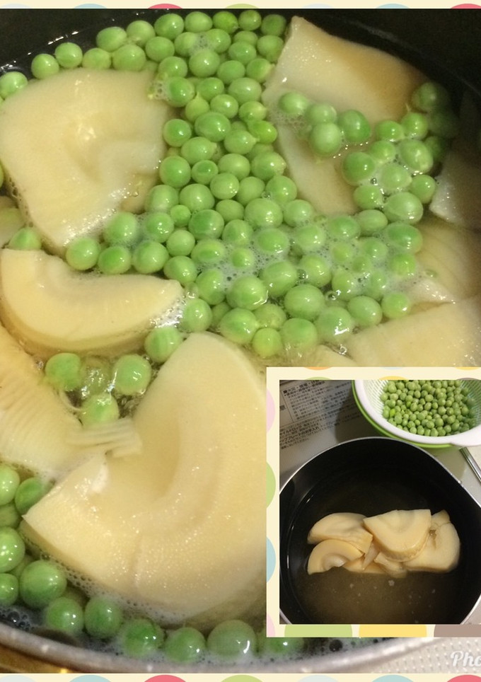 えんどう豆と冷凍たけのこ-レシピのメイン写真