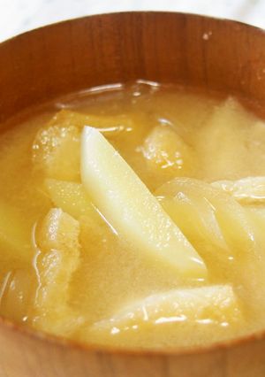 じゃが芋の味噌汁♪レンチンしてすぐできる-レシピのメイン写真