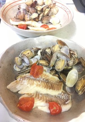 白身魚とアサリの白ワイン蒸し-レシピのメイン写真