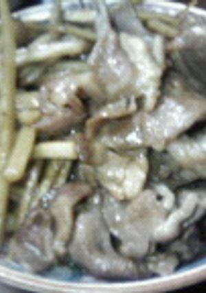 ☆豚肉とゴボウのさっぱり焼き。☆-レシピのメイン写真