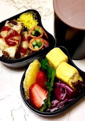 ズボラで愛♡ちくわのチーズ焼き弁当-レシピのメイン写真