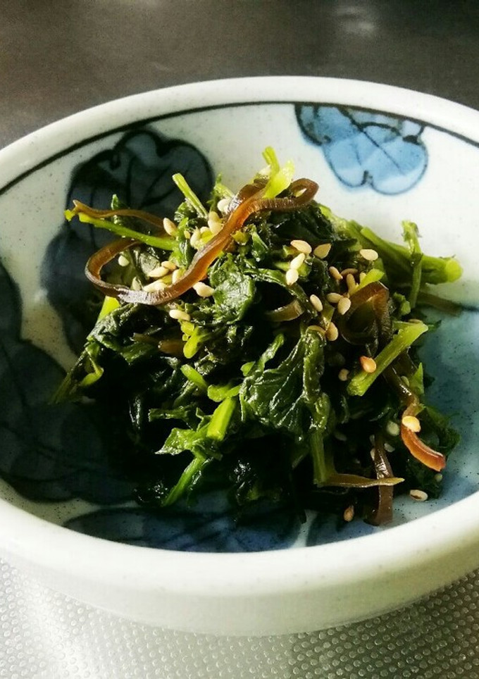 大根葉っぱと塩昆布の佃煮風　-レシピのメイン写真