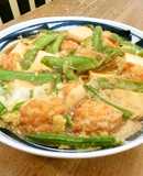 麺つゆで簡単！魚河岸あげと絹さやの卵とじ