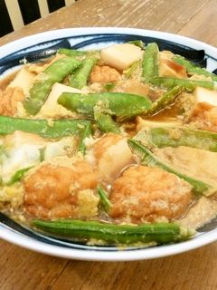 麺つゆで簡単!魚河岸あげと絹さやの卵とじ-レシピのメイン写真