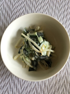 キュウリ ワカメ もやしサラダ-レシピのメイン写真