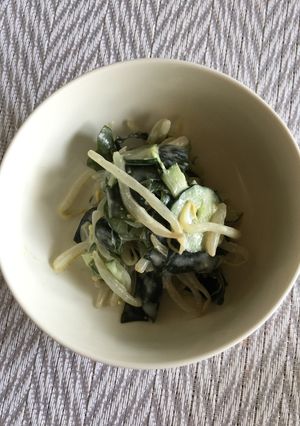 キュウリ ワカメ もやしサラダ-レシピのメイン写真