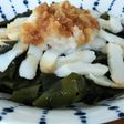 三陸わかめ&笹かまを大根おろしで♬
