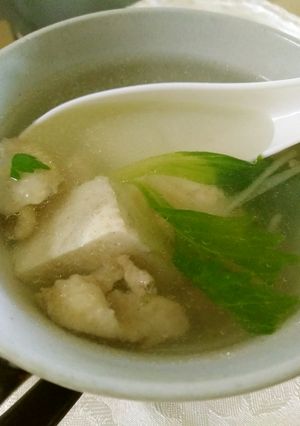 とり皮と豆腐の中華風スープ-レシピのメイン写真