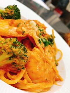海老とブロッコリーのトマトクリームパスタ-レシピのメイン写真