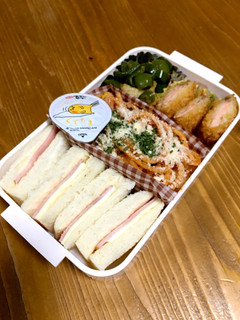 中学生女子 サンドイッチ弁当-レシピのメイン写真