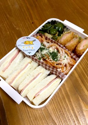 中学生女子 サンドイッチ弁当-レシピのメイン写真