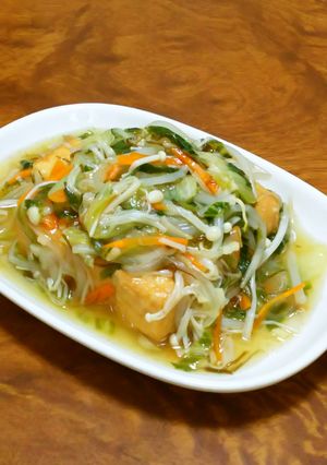 野菜たっぷり★絹揚げのもずく酢あんかけ-レシピのメイン写真